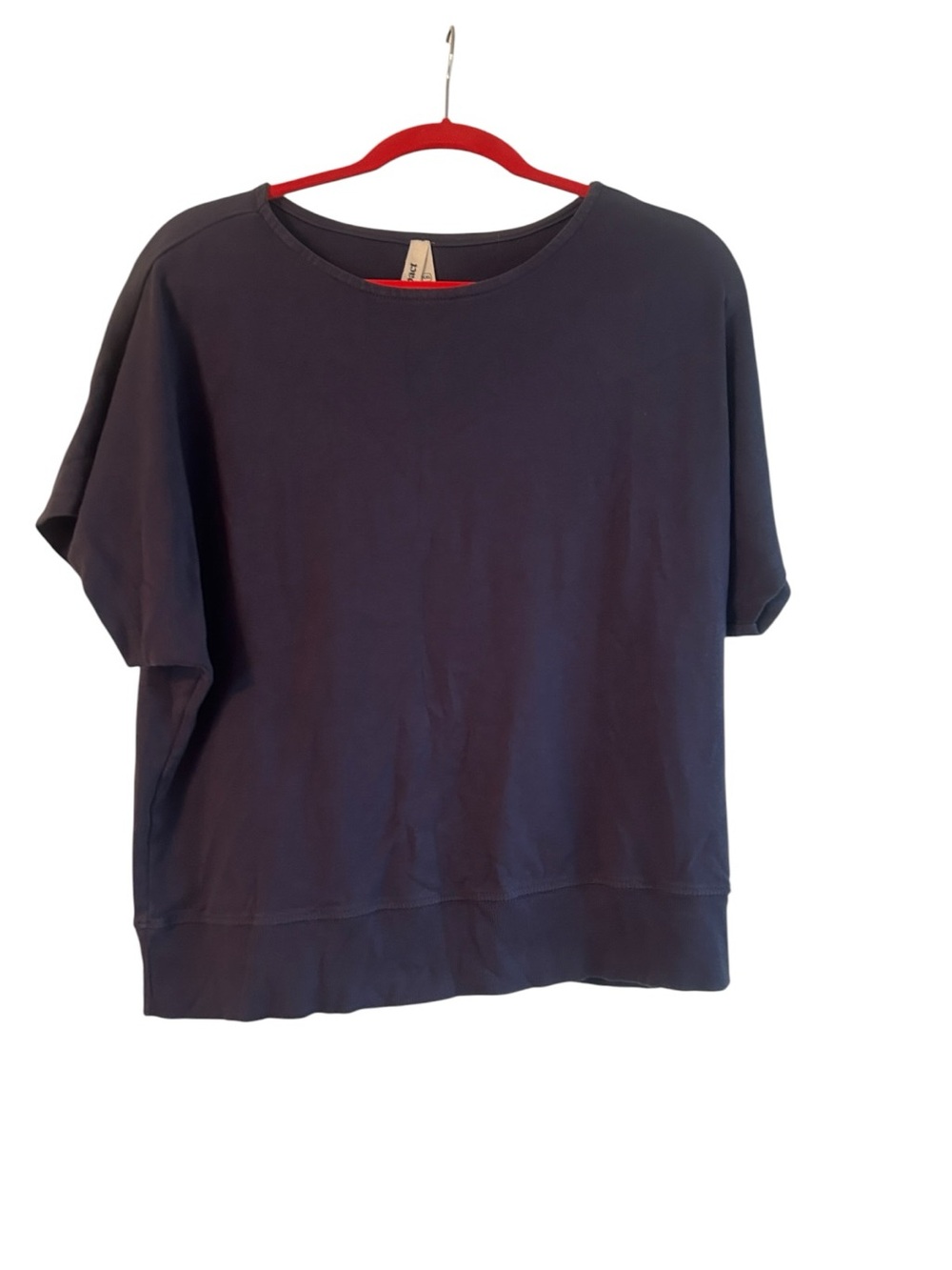 Women's navy blue Pact Organic Cotton Airplane Dolman top Size  XXL